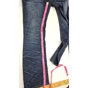 COOGI‎ Womens Jeans 34x33 Flare bottoms Missing Bling And back flap Buttons